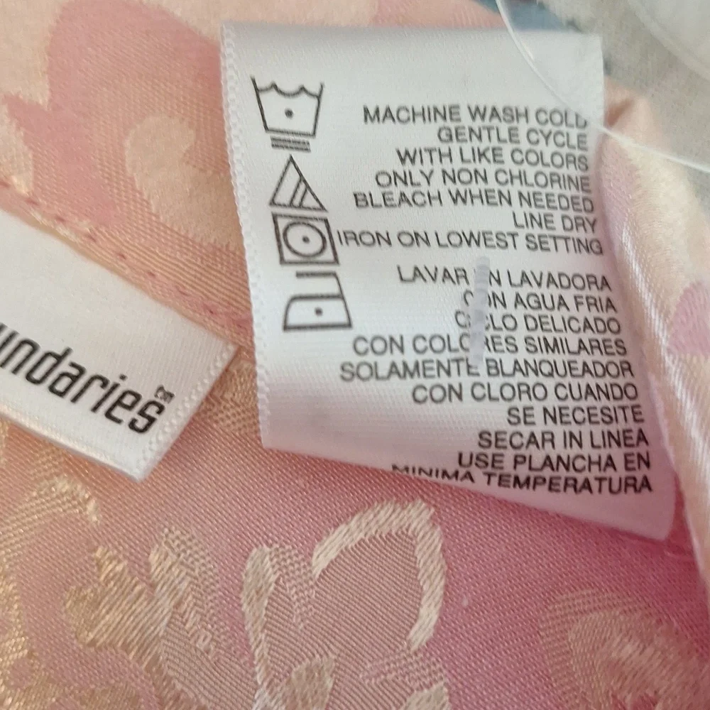 3/$20--Vintage Pink Brocade Jacket, Cropped, No Boundaries, Sz 7 Juniors, NWOT - Picture 12 of 13